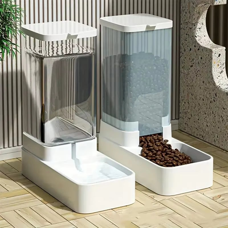 Gravity Dog Feeder & Water Dispenser Set