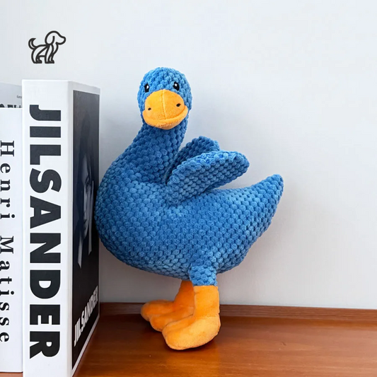 SnuggleDuck™ – The Calming Squeaky Chew Buddy