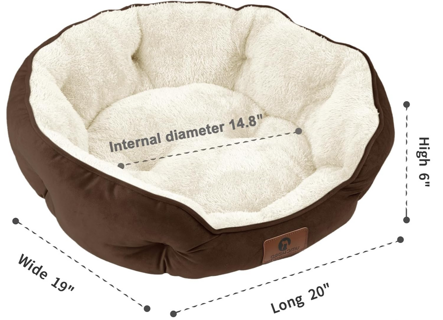 Small Brown Dog Bed