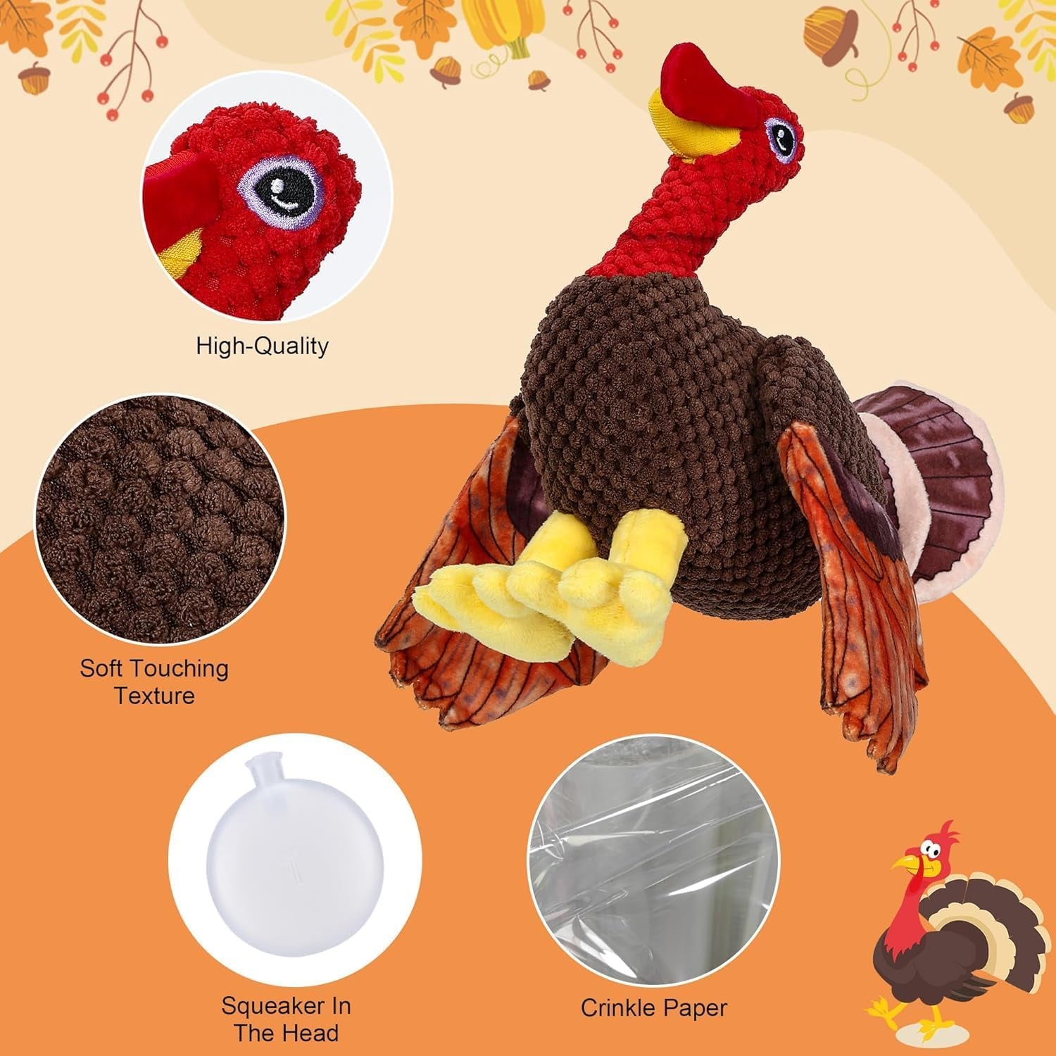 Thanksgiving Turkey Dog Toy