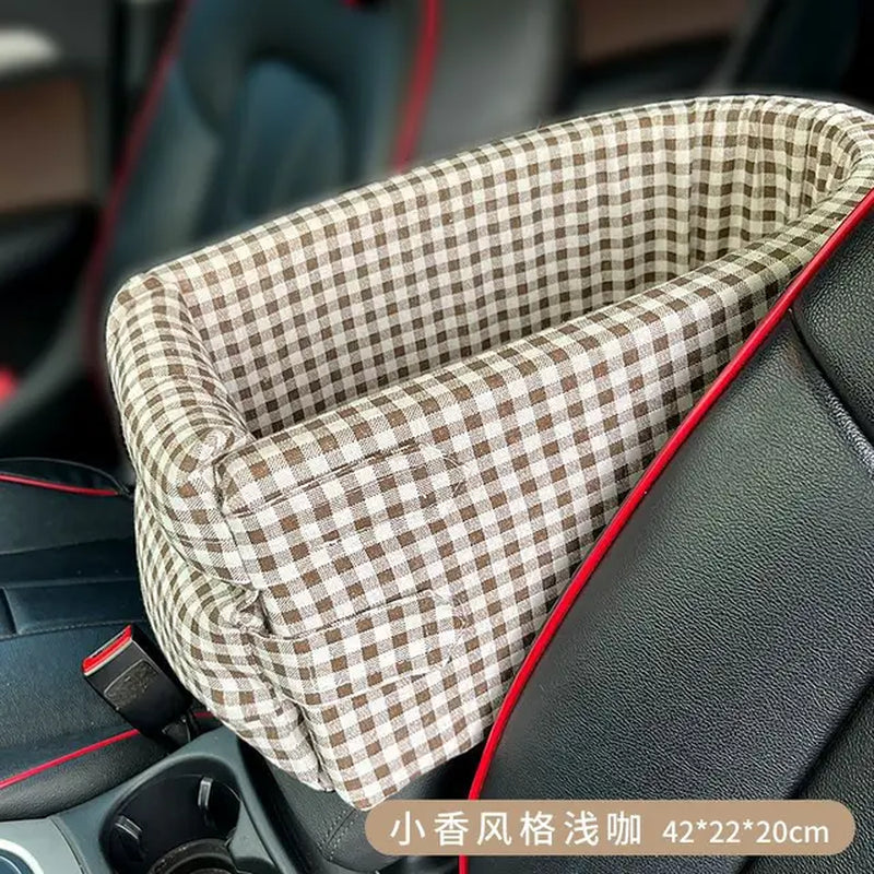 Portable Car Dog Seat Bed & Carrier for Small Pets