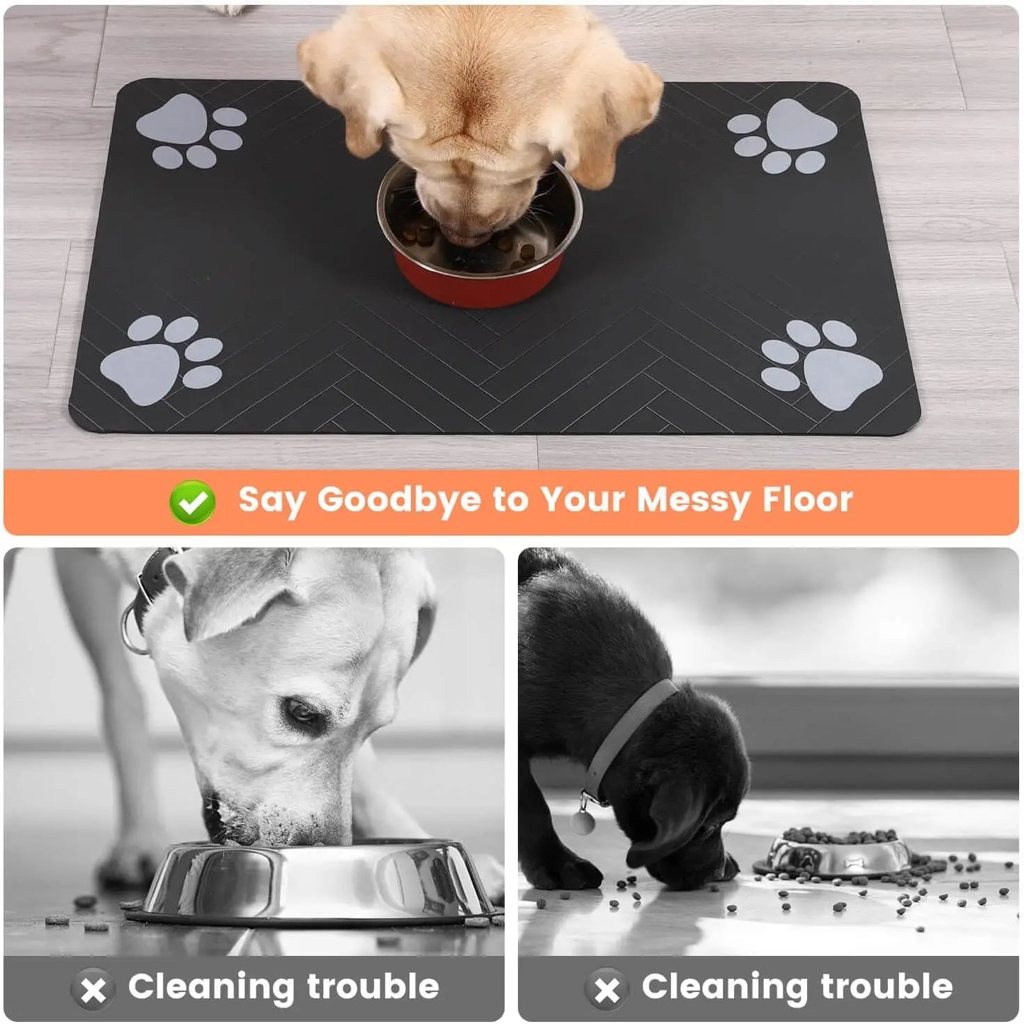 Premium Absorbent Pet Feeding Mat 