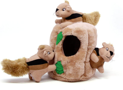 Hide a Squirrel Plush Dog Toy Puzzle