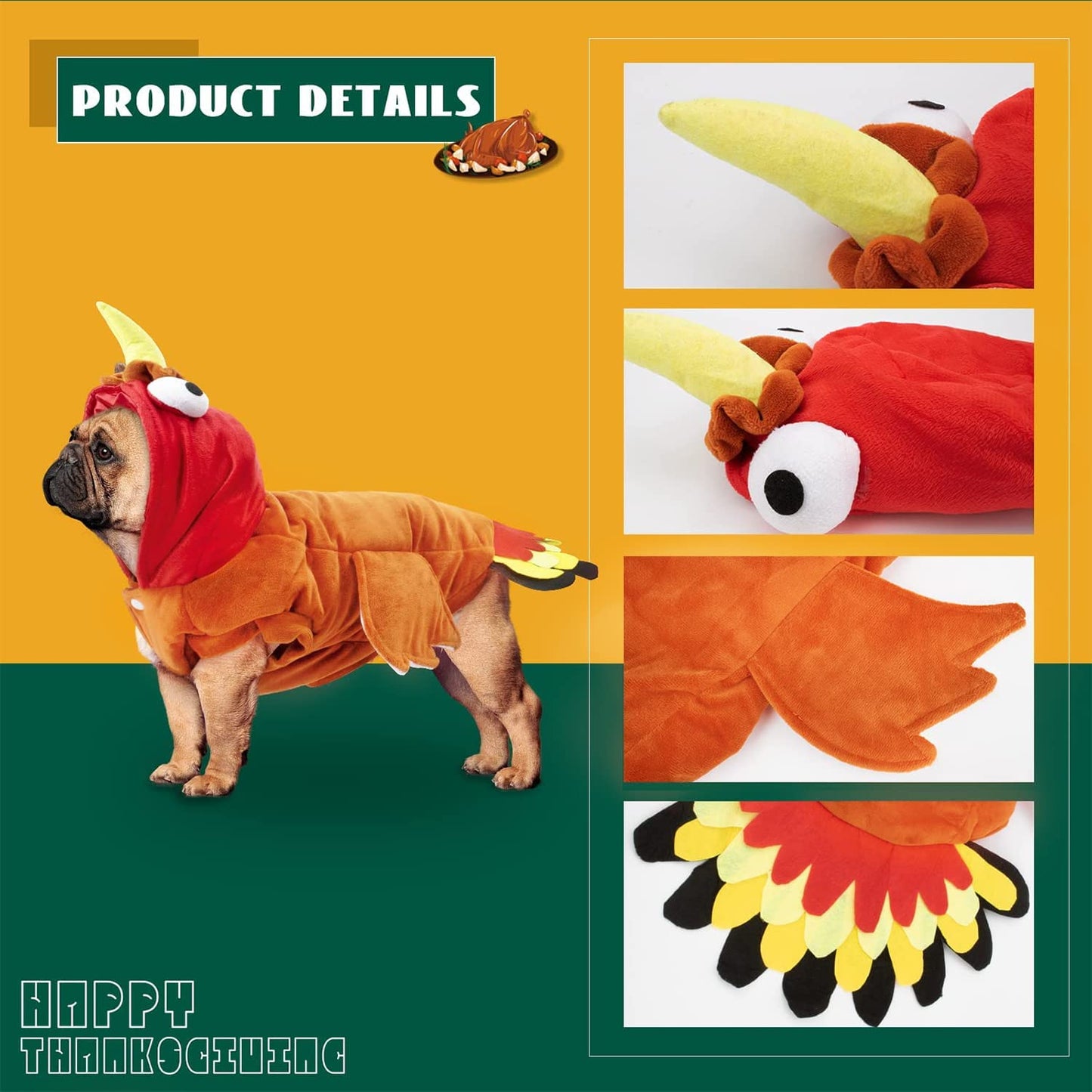 Thanksgiving Turkey Dog Costume