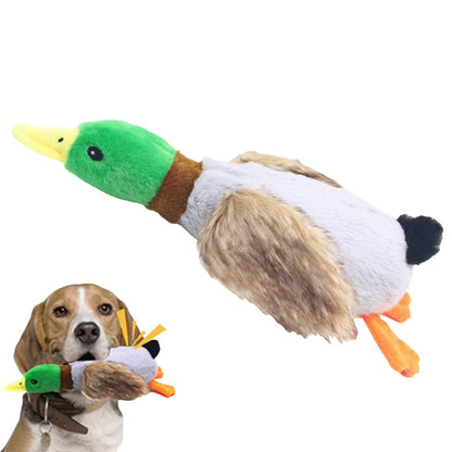 Premium Plush Duck Squeaker Toy for Dogs