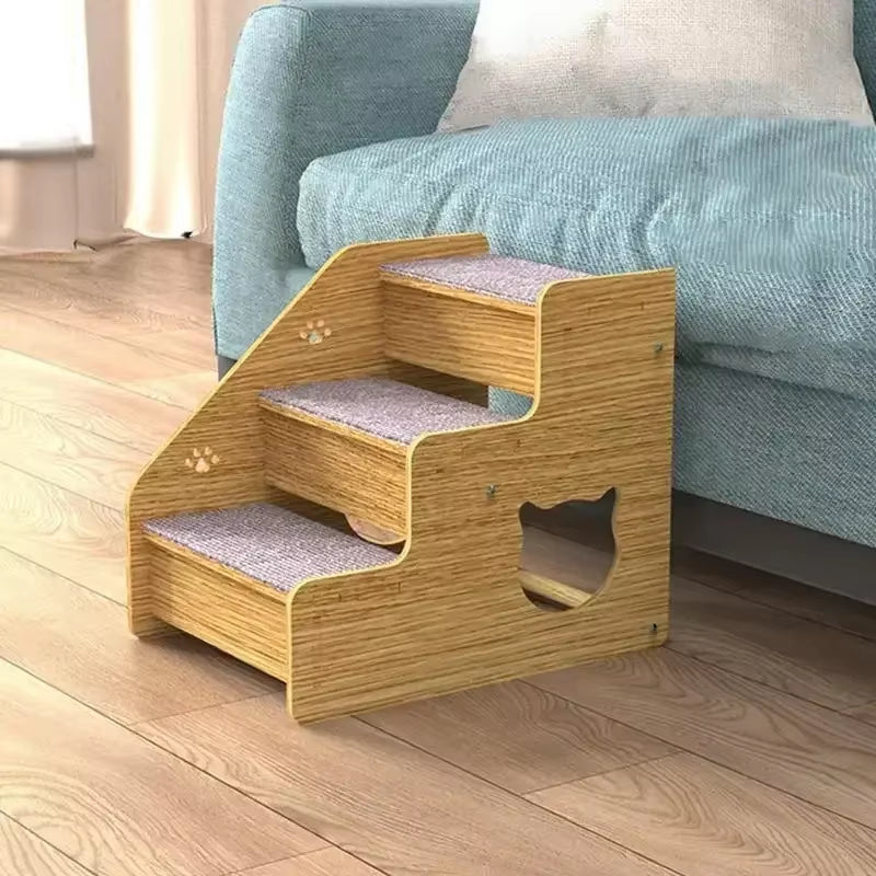 3-Level Wooden Dog Ramp