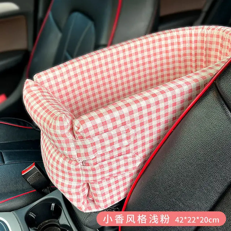 Portable Car Dog Seat Bed & Carrier for Small Pets