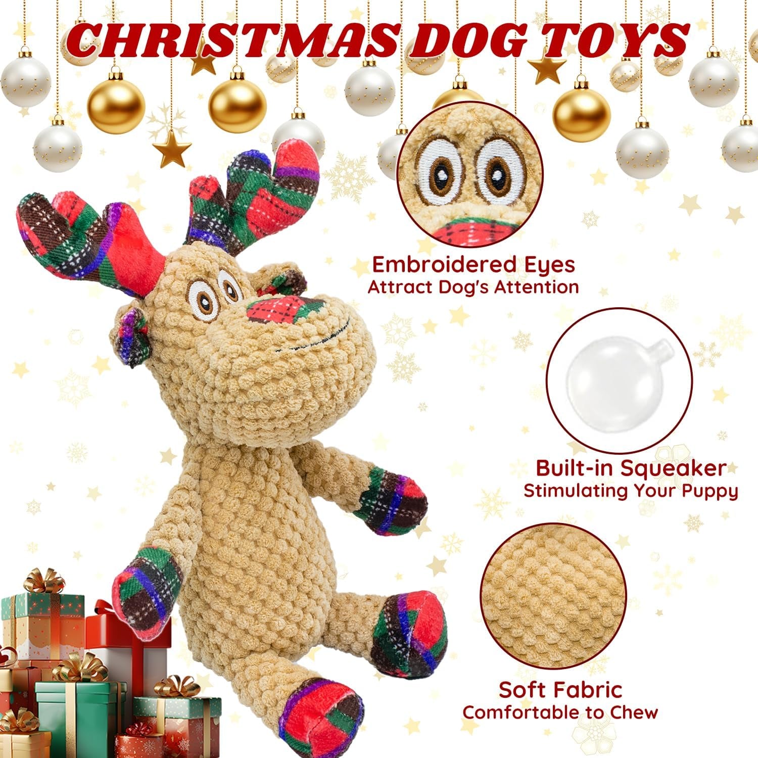 Squeaky Christmas Dog Toys