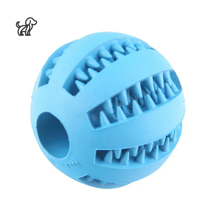 Interactive Rubber Ball Toy for Small Dogs – Elastic, Chew-Friendly, and Tooth-Cleaning