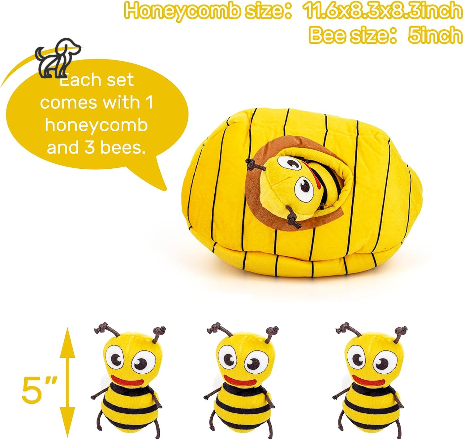 Hide-A-Bee Squeaky Toy