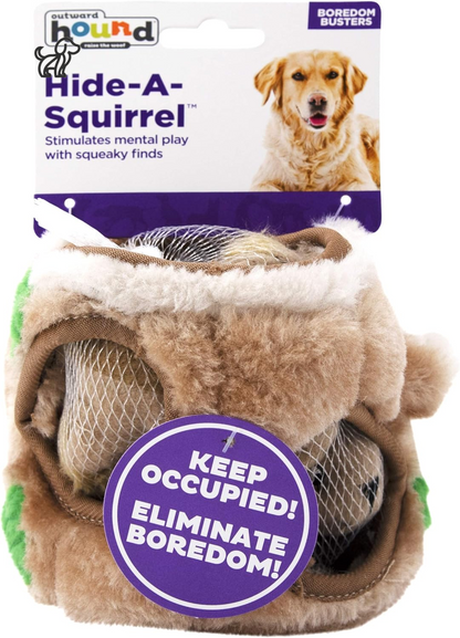 Hide a Squirrel Plush Dog Toy Puzzle