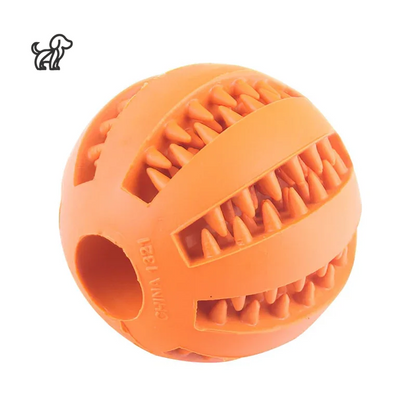 Interactive Rubber Ball Toy for Small Dogs – Elastic, Chew-Friendly, and Tooth-Cleaning