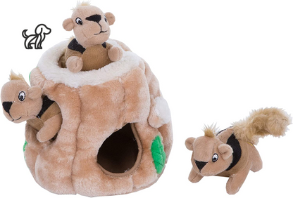 Hide a Squirrel Plush Dog Toy Puzzle