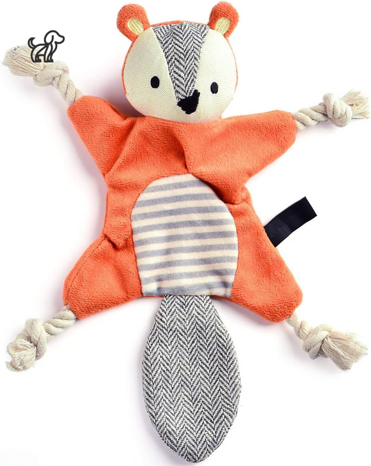 Plush Squirrel Dog Toy