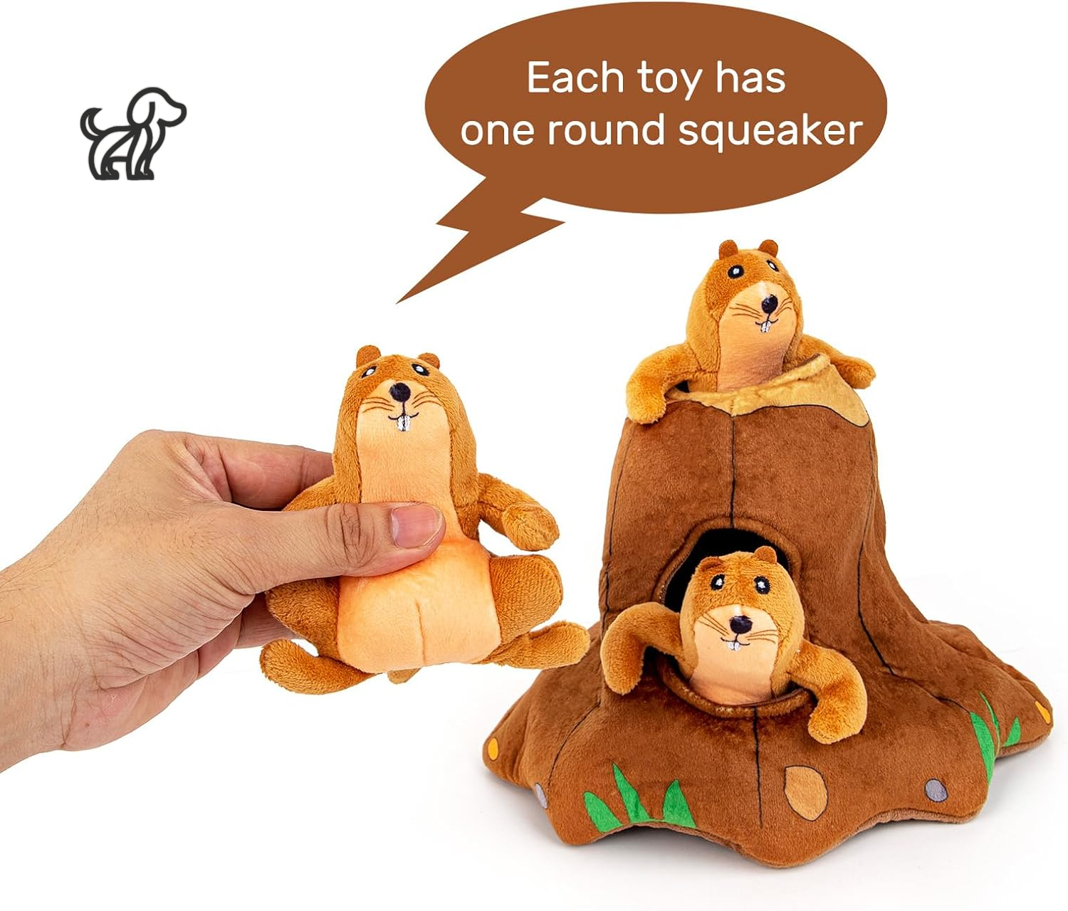 Hide-A-Mole Squeaker Toy