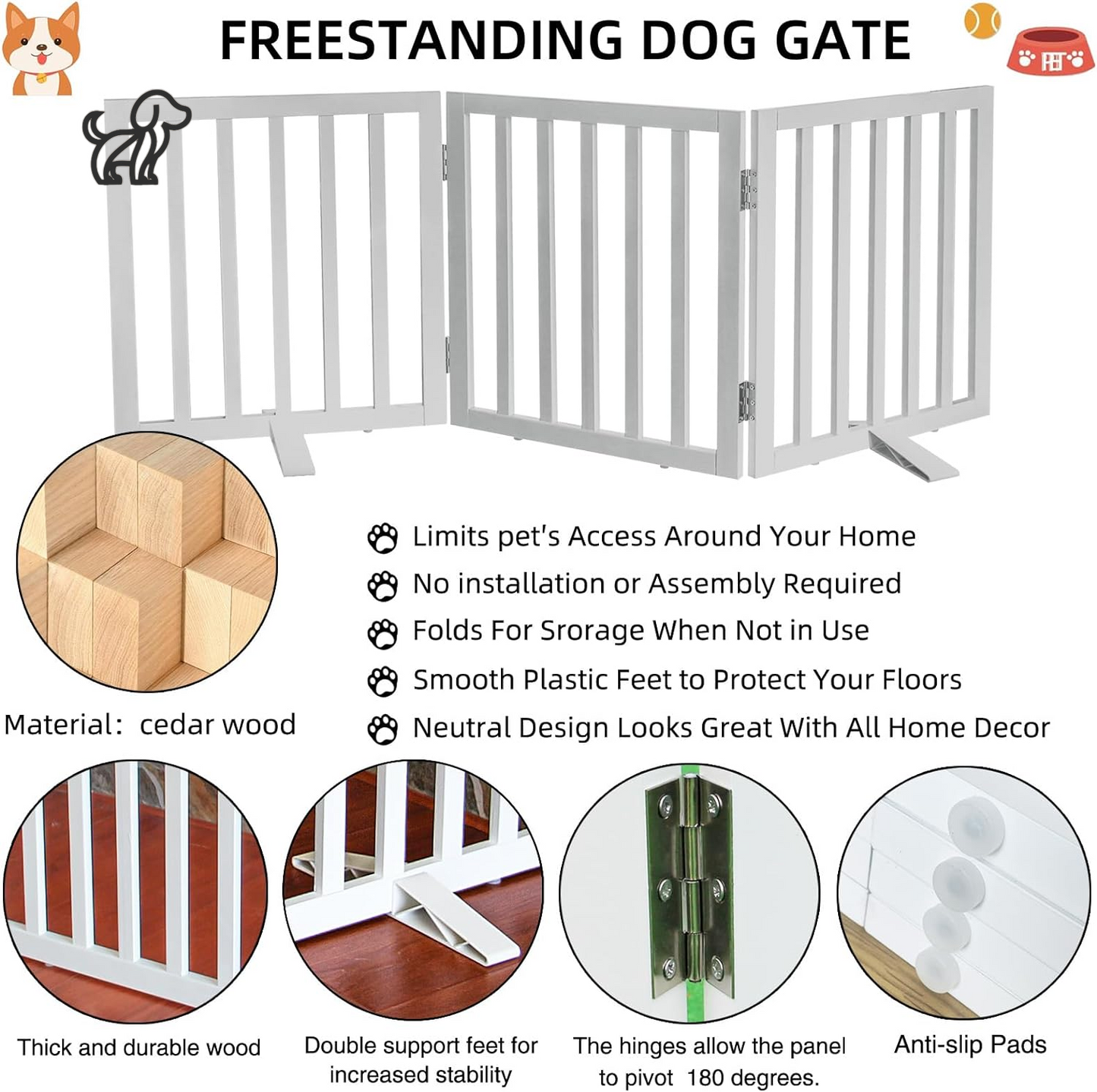 Foldable Dog Fence