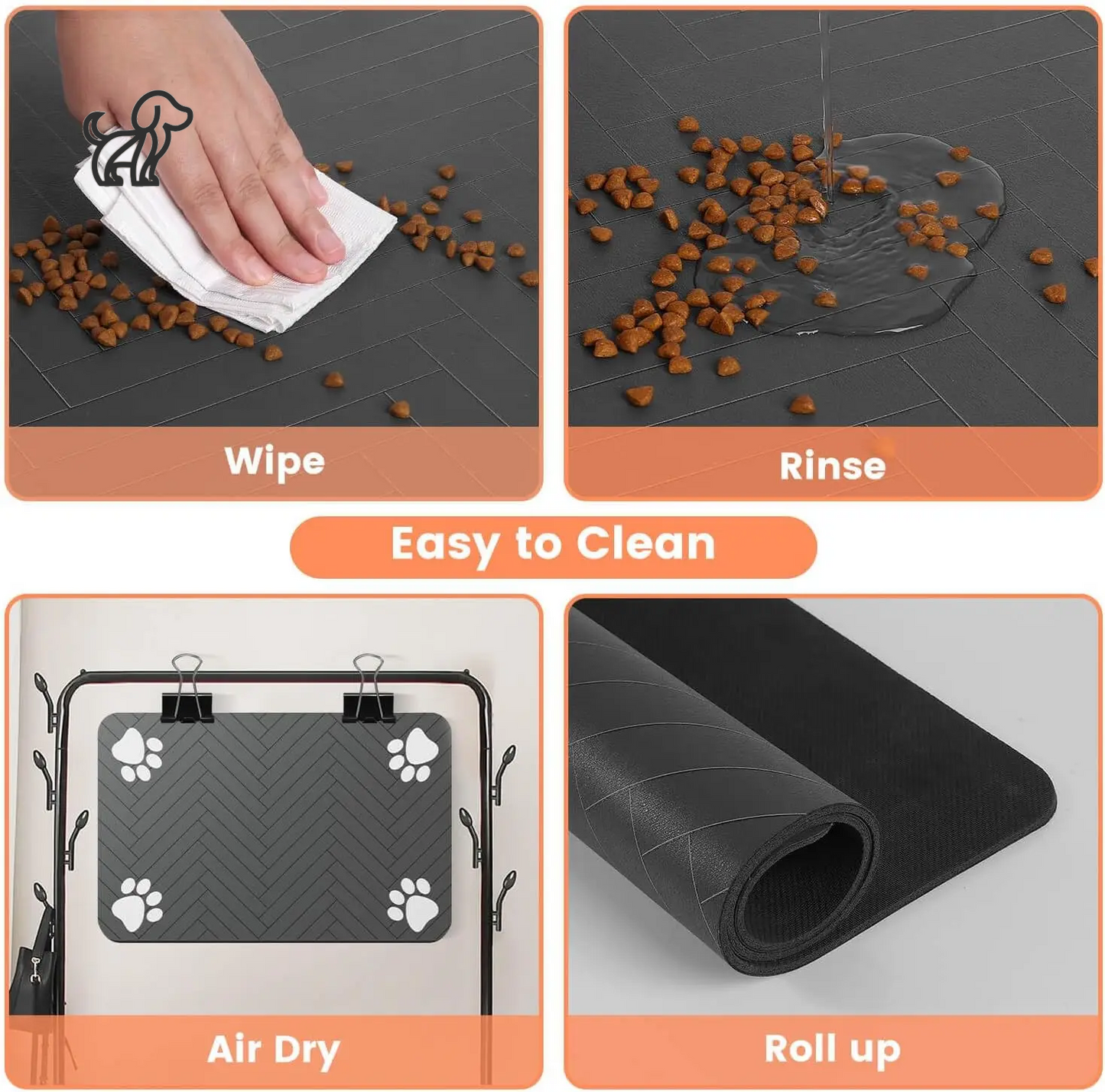 Premium Absorbent Pet Feeding Mat 