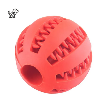 Interactive Rubber Ball Toy for Small Dogs – Elastic, Chew-Friendly, and Tooth-Cleaning