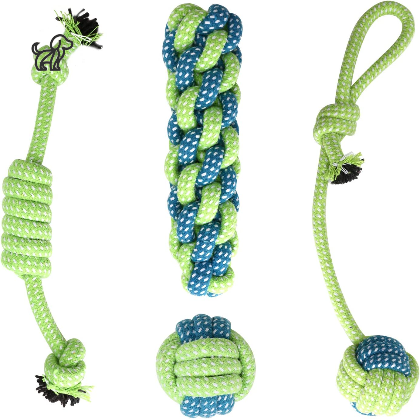 4PCS Dog Rope Toy