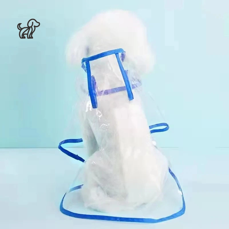 Transparent Rain Poncho for Dogs