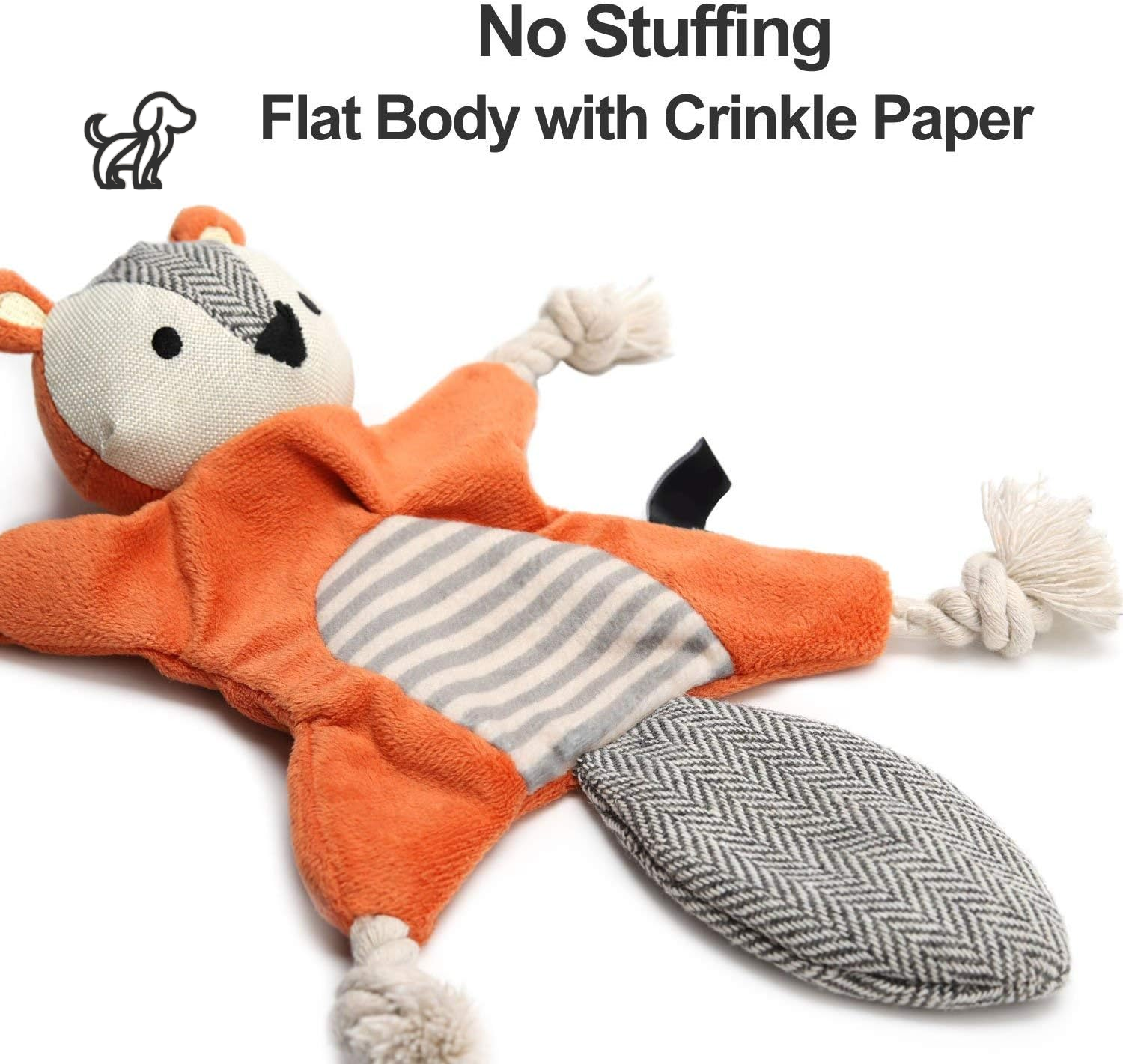 Plush Squirrel Dog Toy