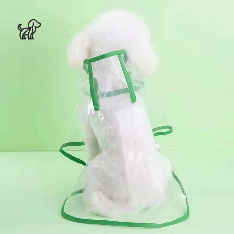 Transparent Rain Poncho for Dogs