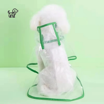 Transparent Rain Poncho for Dogs