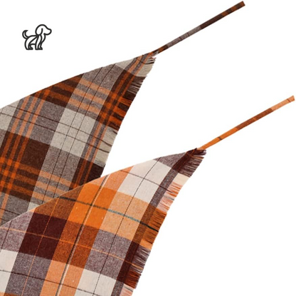  Autumn Plaid Reversible Scarf