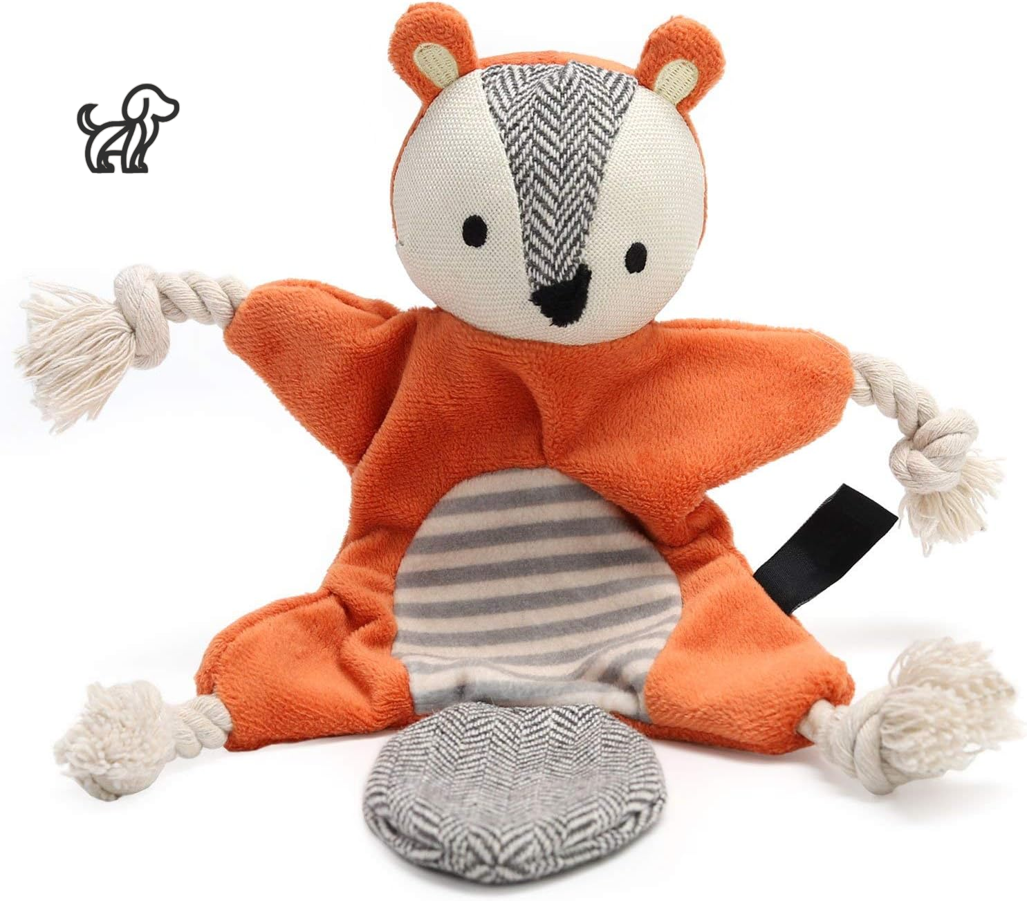 Plush Squirrel Dog Toy